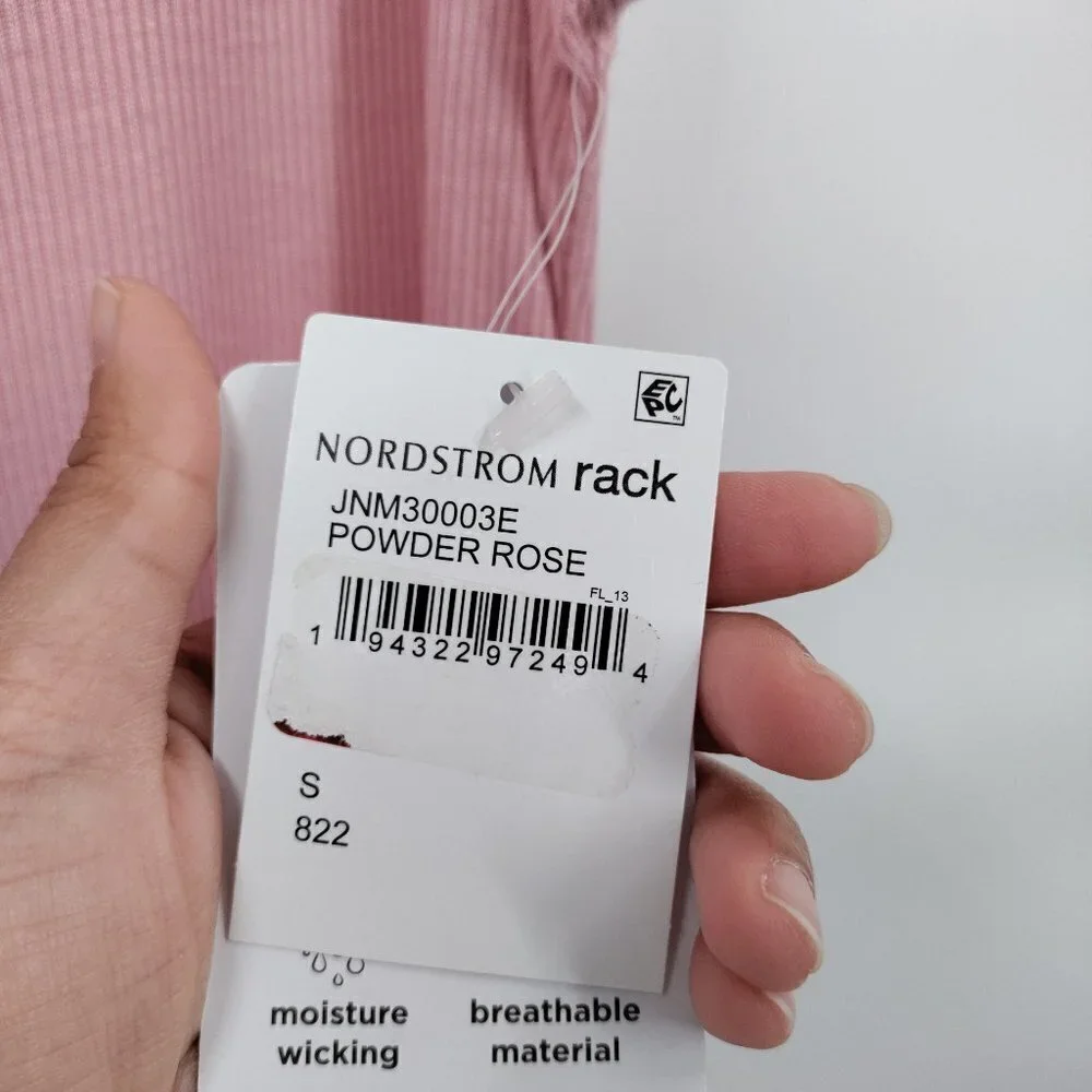 New Jones New York Ribbed U-Neck Short Sleeve Oversized Top Small Women Pink - Picture 4 of 8